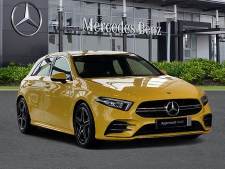 Mercedes A 35 Amg Jaune D Occasion Recherche De Voiture D Occasion Le Parking