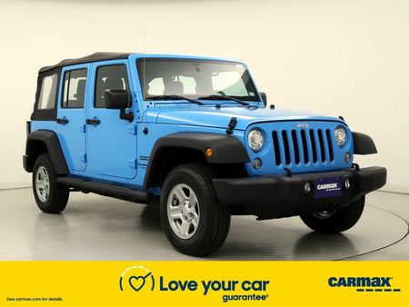 jeep wrangler unlimited blue used 