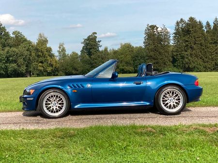 BMW Z3 z-3-roadster-2-8-sommerfahrzeug-in-topasblaumet-82300km