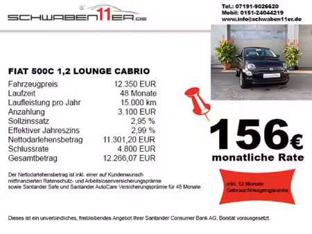 Fiat 500 1.2 69 Lounge