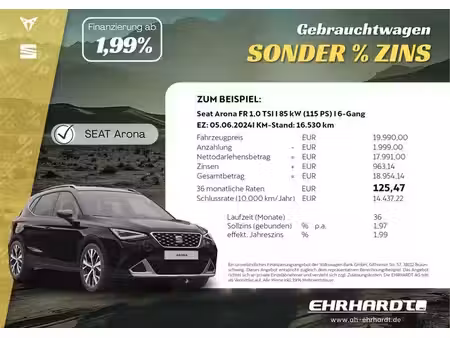 Seat Arona 1.0 TSI 110 FR