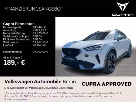 Cupra Formentor VZ 2.0 TSI 245