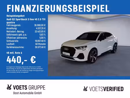 Audi Q3 40 TDI 2.0 TDI 200 S line quattro