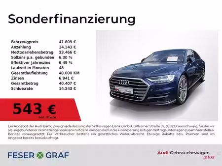 Audi A8 50 TDI V6 3.0 TDI 286 quattro