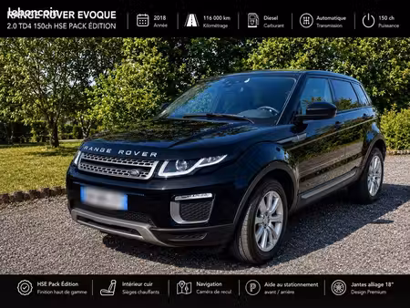 Land Rover Range Rover Evoque D150 2.0 150 Black Edition 4x4