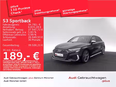 Audi A3 S3 2.0 TDI 150