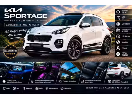 Kia Sportage 2.0 CRDi 185 Platinum 4x4