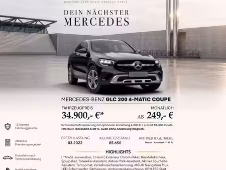 Mercedes-Benz GLC Ambiente 4Matic
