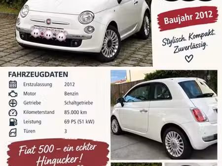 Fiat 500 1.2 69 Lounge