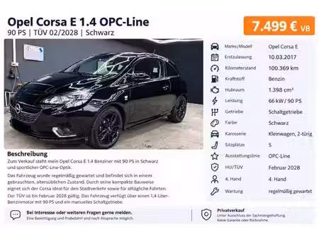 Opel Corsa 1.4 90 Color Edition