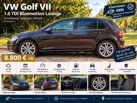 Volkswagen Golf 1.6 TDI 110 L